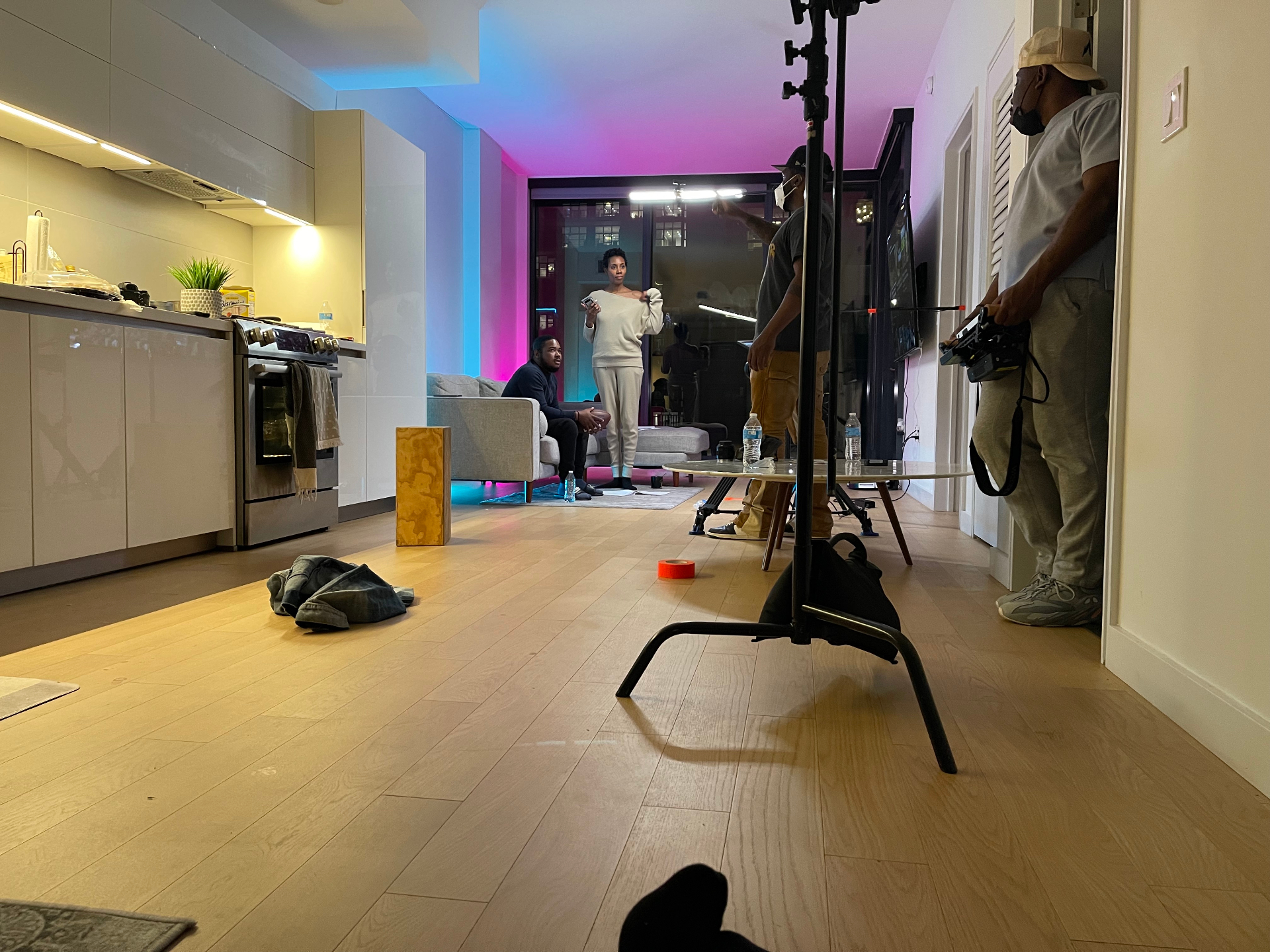 Behind the scenes on Faultless — Niambi Ingram on set